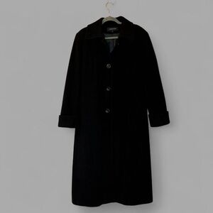 Jones New York Elegant Black Soft Wool Blend Coat 14